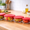 5-piece glass bowl set