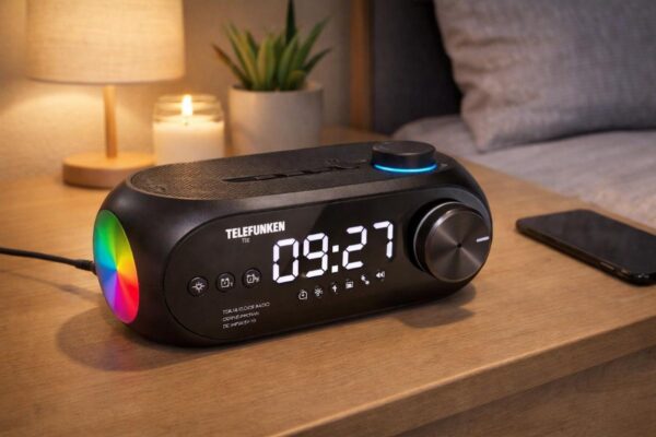 Telefunken Bluetooth Clock Radio with LED Alarm