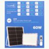 60W Solar LED Flood Light with Remote and Sensor