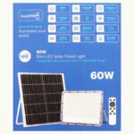 60W Solar LED Flood Light with Remote and Sensor