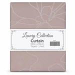 Luxury Collection Flower Stone Curtain – 230 × 218cm Taped Lined Curtain