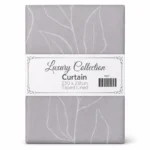 Luxury Collection Petal Grey Curtain – 230 × 218cm Taped Lined Curtain