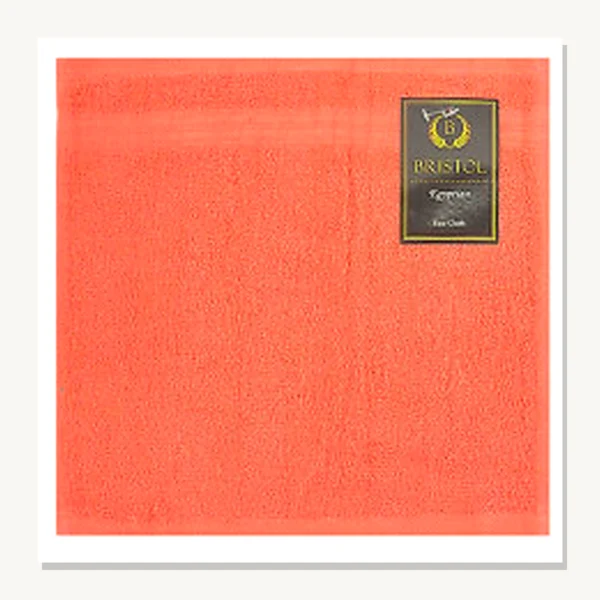 Bristol Egyptian Face Cloth Coral 30x30cm – Coral face cloth from the Bristol Egyptian towel collection