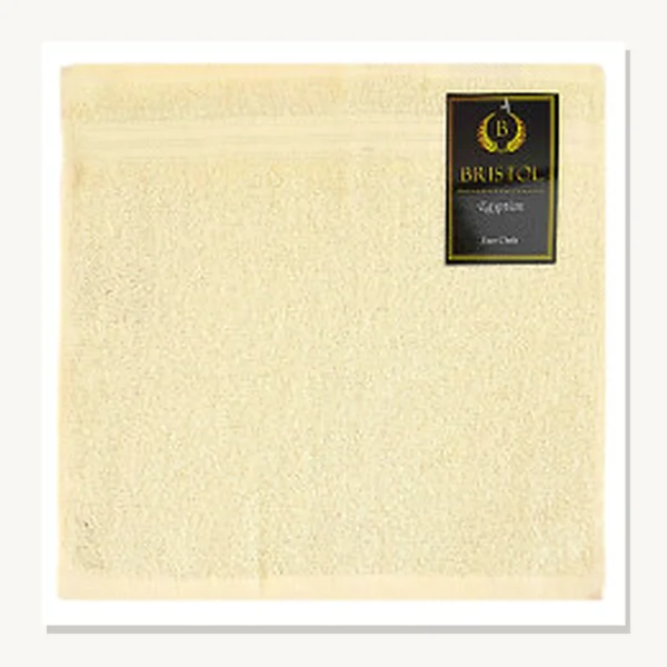 Bristol Egyptian Face Cloth Cream 30x30cm – Cream face cloth from the Bristol Egyptian towel collection