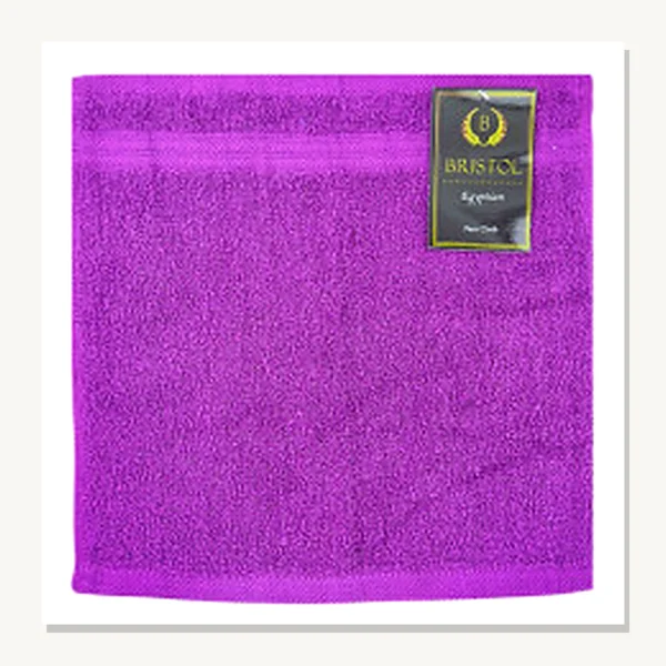 Bristol Egyptian Face Cloth Purple 30x30cm – Purple face cloth from the Bristol Egyptian towel collection