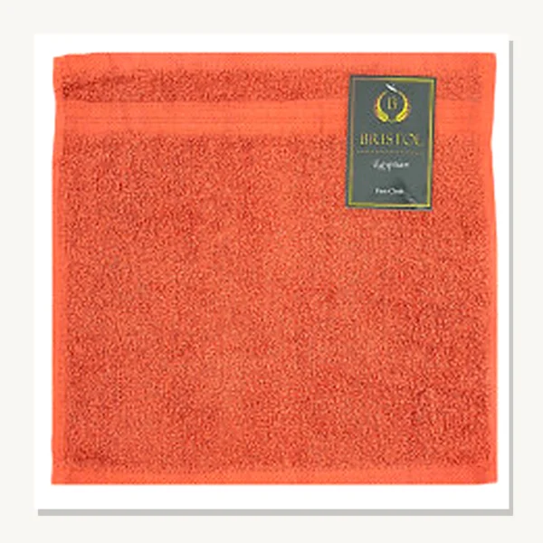 Bristol Egyptian Face Cloth Rust 30x30cm – Rust face cloth from the Bristol Egyptian towel collection