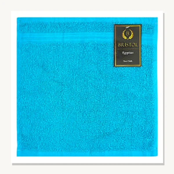 Bristol Egyptian Face Cloth Teal 30x30cm – Teal face cloth from the Bristol Egyptian towel collection