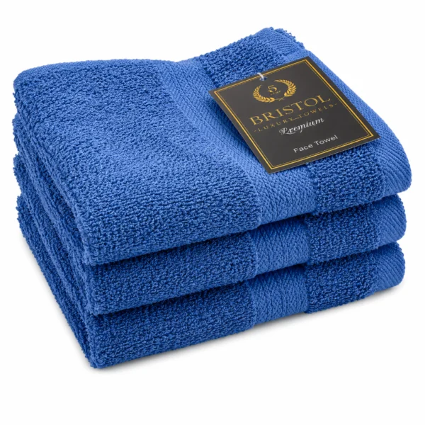 Bristol Guest Towel Denim Blue 30x50cm – Denim blue Bristol Luxury Towels Egyptian guest towel sold individually