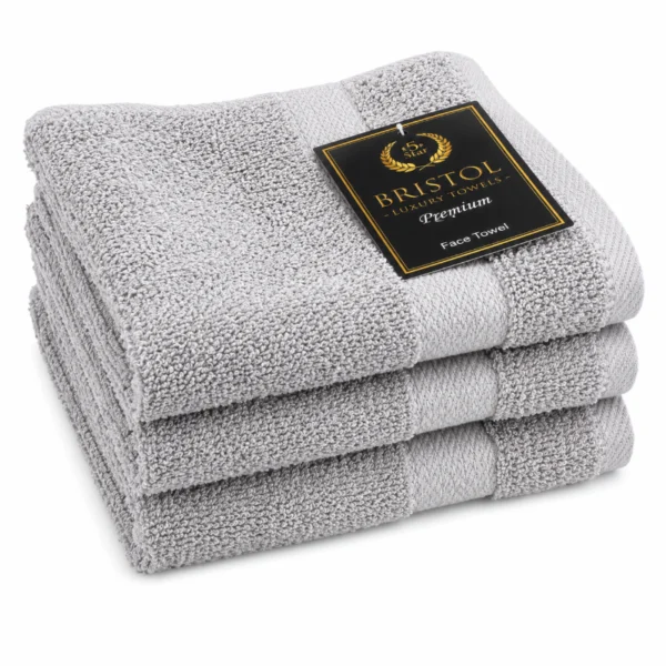 Bristol Guest Towel Grey 30x50cm – Grey Bristol Luxury Towels Egyptian guest towel sold individually