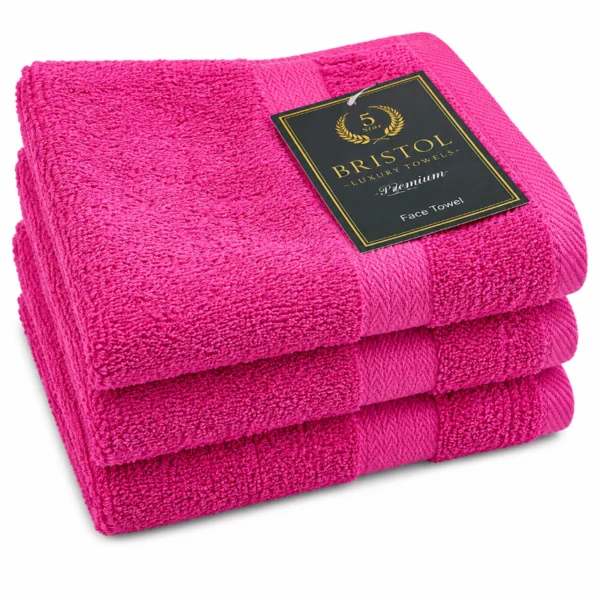 Bristol Guest Towel Pink 30x50cm – Pink Bristol Luxury Towels Egyptian guest towel sold individually