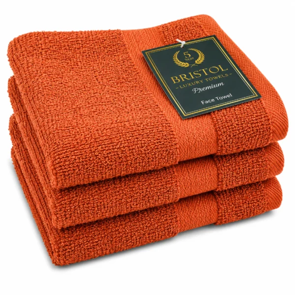 Bristol Guest Towel Rust 30x50cm – Rust Bristol Luxury Towels Egyptian guest towel sold individually