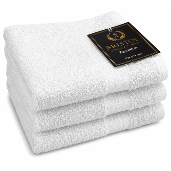 Bristol Guest Towel White 30x50cm – White Bristol Luxury Towels Egyptian guest towel sold individually